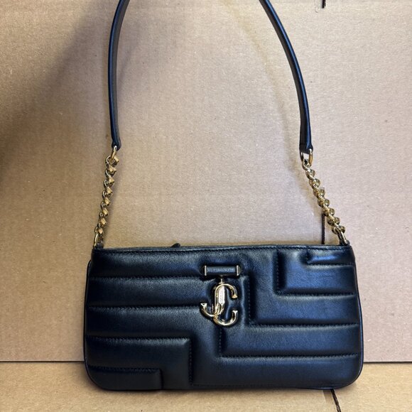 Jimmy Choo Avenue Slim Shoulder Bag - Black - New With Defects - Picture 5 of 12